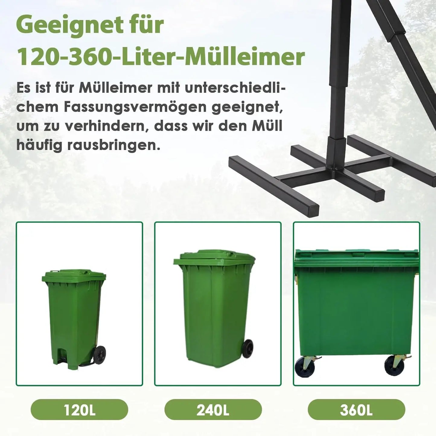 Müllpresse für Abfall und Kartonagen